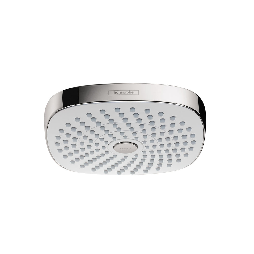 HANSGROHE 04387400 Croma Select E Showerhead 180 2-Jet, 1.8 GPM - White/Chrome