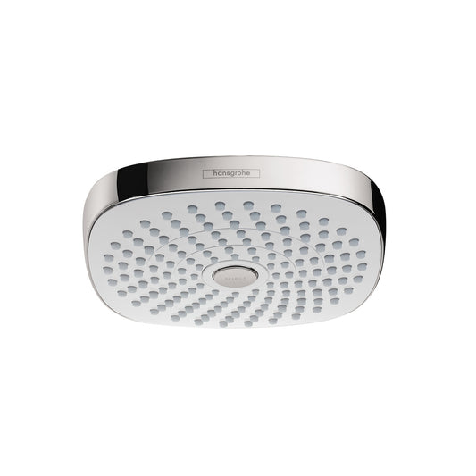 HANSGROHE 04387400 Croma Select E Showerhead 180 2-Jet, 1.8 GPM - White/Chrome