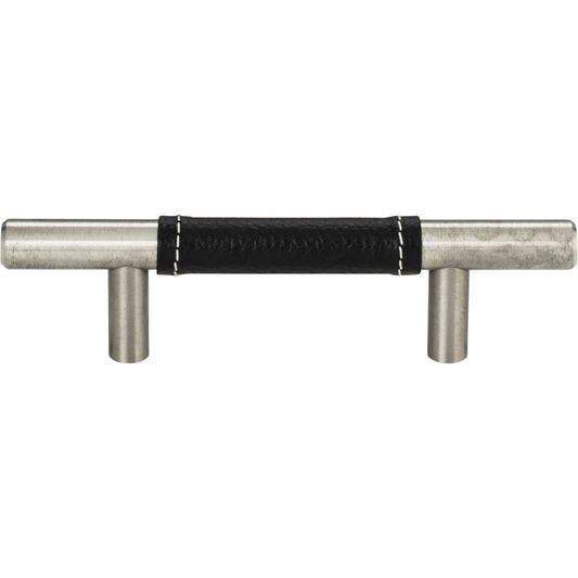 ATLAS 280-BL-BRN Zanzibar 3" Center to Center Bar Pull - Brushed Nickel