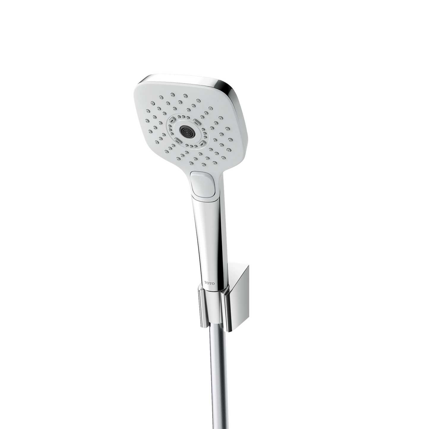 TOTO TBW02015U4#CP G Series 1.75 GPM Multifunction 4 inch Square Handshower with ACTIVE WAVE , Polished Chrome