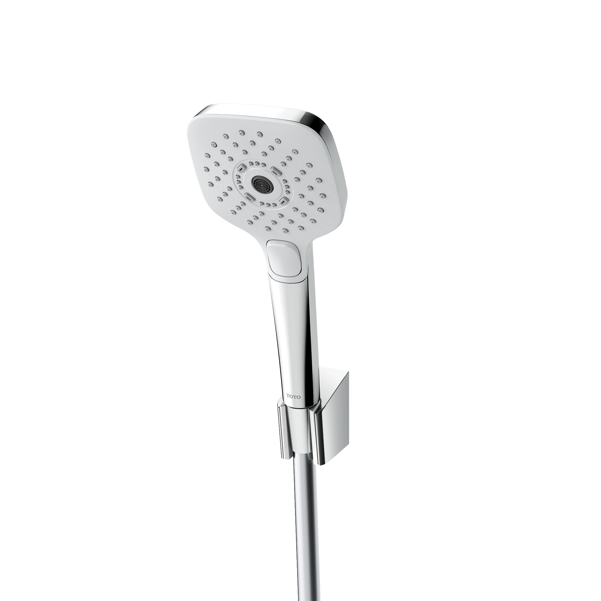 TOTO TBW02015U4#CP G Series 1.75 Gpm Multifunction 4 Inch Square Handshower With Active Wave - Polished Chrome