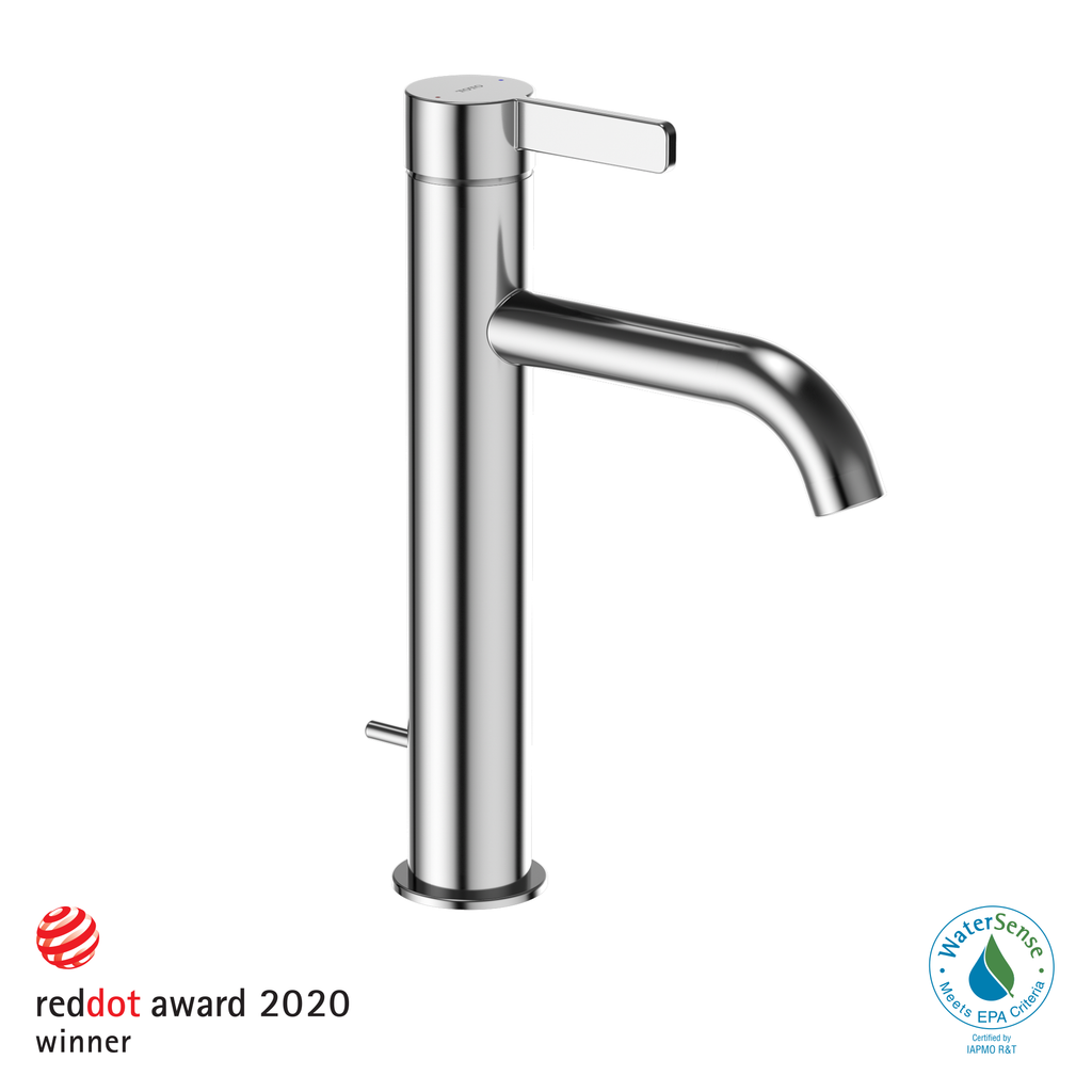 TOTO TLG11303U#CP Gf 1.2 Gpm Single Handle Semi-Vessel Bathroom Sink Faucet With Comfort Glide Technology - Polished Chrome