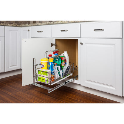 HARDWARE RESOURCES SCPO2-R Cleaning Supply Caddy Pullout - Chrome