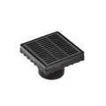 INFINITY DRAIN LN4-2 BK LND 4 4"x4" LN4 Slotted Pattern Strainer-2" Throat in Matte Black