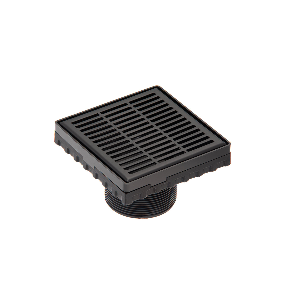 INFINITY DRAIN LN4-2 BK LND 4 4"x4" LN4 Slotted Pattern Strainer-2" Throat in Matte Black