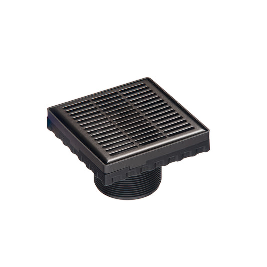 INFINITY DRAIN LN4-2 ORB LND 4 4"x4" LN4 Slotted Pattern Strainer-2" Throat in Oil Rubbed Bronze