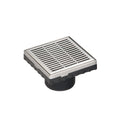 INFINITY DRAIN LN4-2 PS LND 4 4"x4" LN4 Slotted Pattern Strainer-2" Throat in Polished Stainless Steel