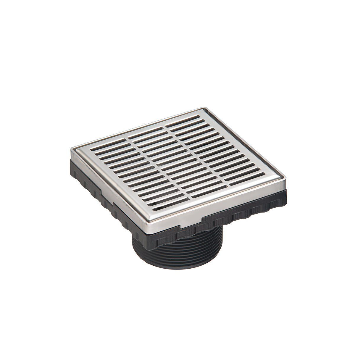 INFINITY DRAIN LN4-2 PS LND 4 4"x4" LN4 Slotted Pattern Strainer-2" Throat in Polished Stainless Steel