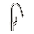 HANSGROHE 04505000 Focus HighArc Kitchen Faucet, 2-Spray Pull-Down, 1.75 GPM - Chrome