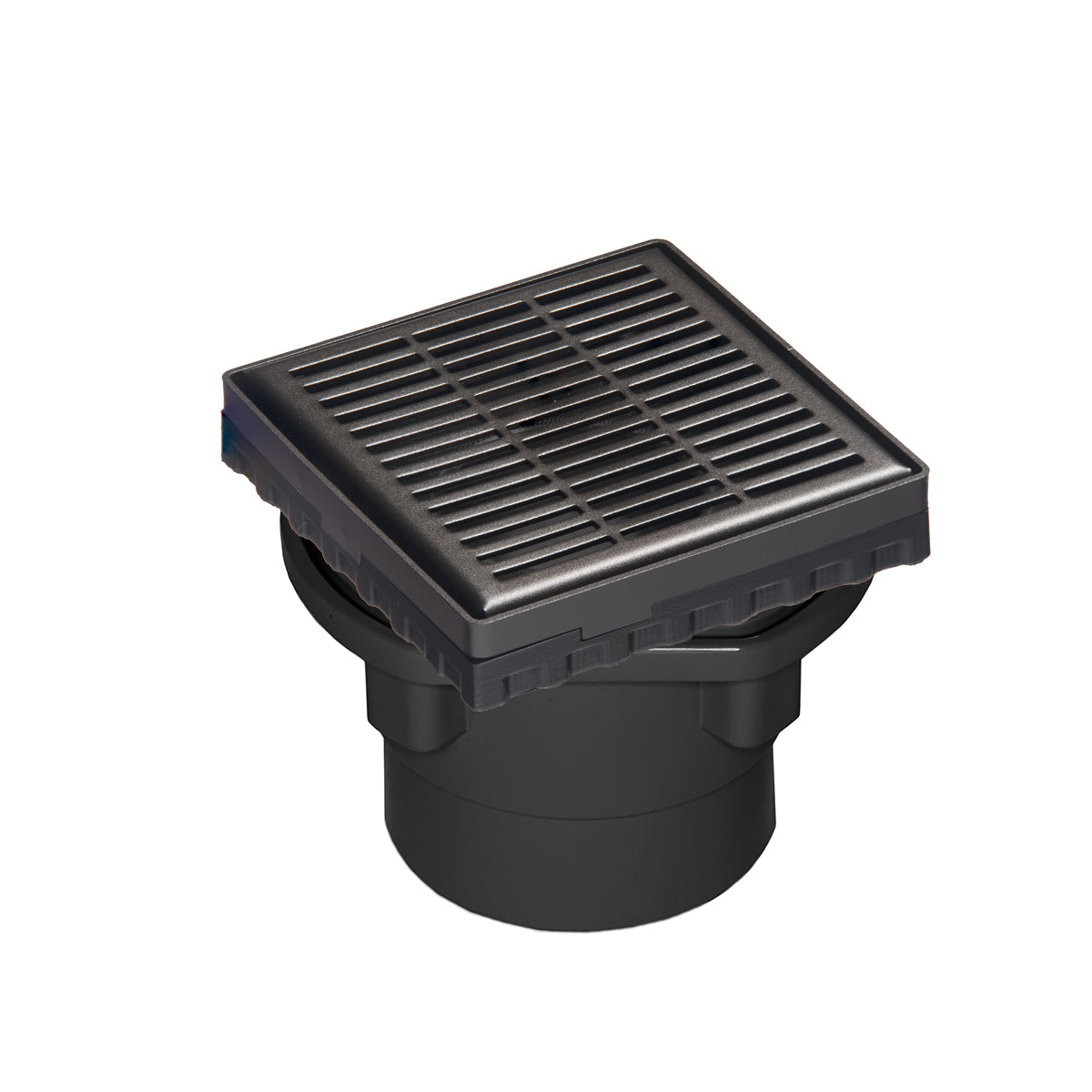 INFINITY DRAIN LND4 BA ORB LND 4 4" x 4" LND 4 Slotted Pattern Complete Kit in Oil Rubbed Bronze with ABS Bonded Flange, 2", 3" and 4" Outlet