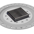 INFINITY DRAIN LND4 BP ORB LND 4 4" x 4" LND 4 Slotted Pattern Complete Kit in Oil Rubbed Bronze with PVC Bonded Flange, 2", 3" and 4" Outlet