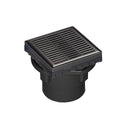 INFINITY DRAIN LND4 BS ORB LND 4 4" x 4" LND 4 Slotted Pattern Complete Kit in Oil Rubbed Bronze with Stainless Steel Bonded Flange, 2" No Hub Outlet
