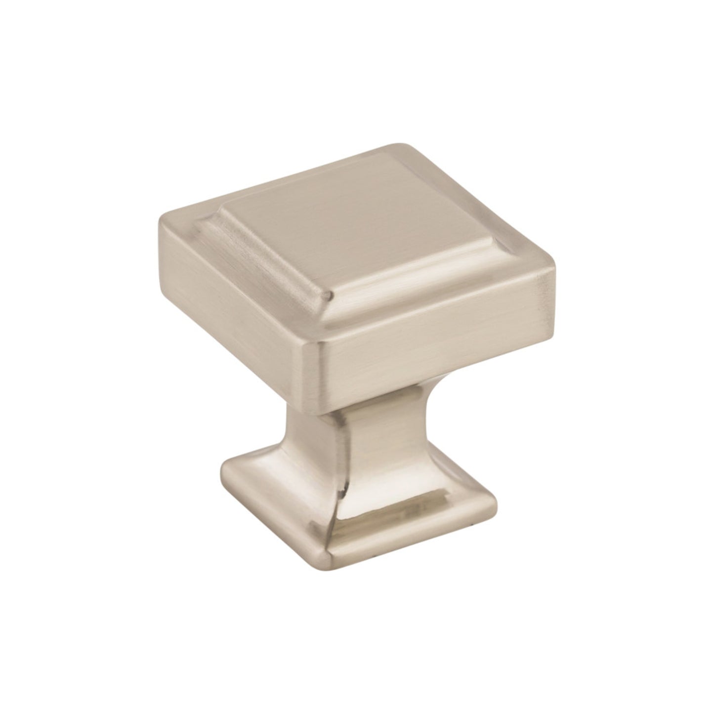 TOP KNOBS TK701BSN Ascendra 1 1/8" Length Square Knob - Brushed Satin Nickel