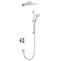 HANSGROHE 04914000 Raindance E Thermostatic Showerhead/Wallbar Set with Rough, 2.0 GPM - Chrome