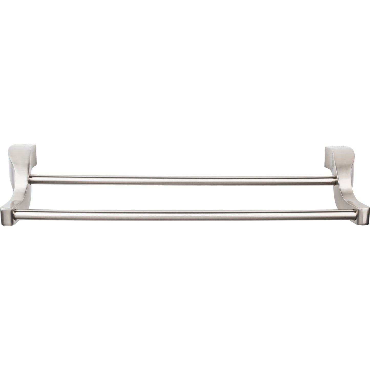 TOP KNOBS AQ9BSN Aqua Double 25 1/4" Wall Mounted Towel Bar - Brushed Satin Nickel