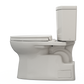 TOTO MS474124CUFG#12 Vespin II 1G Two-Piece Elongated 1.0 GPF Universal Height Toilet with CEFIONTECT and SS124 SoftClose Seat , Sedona Beige