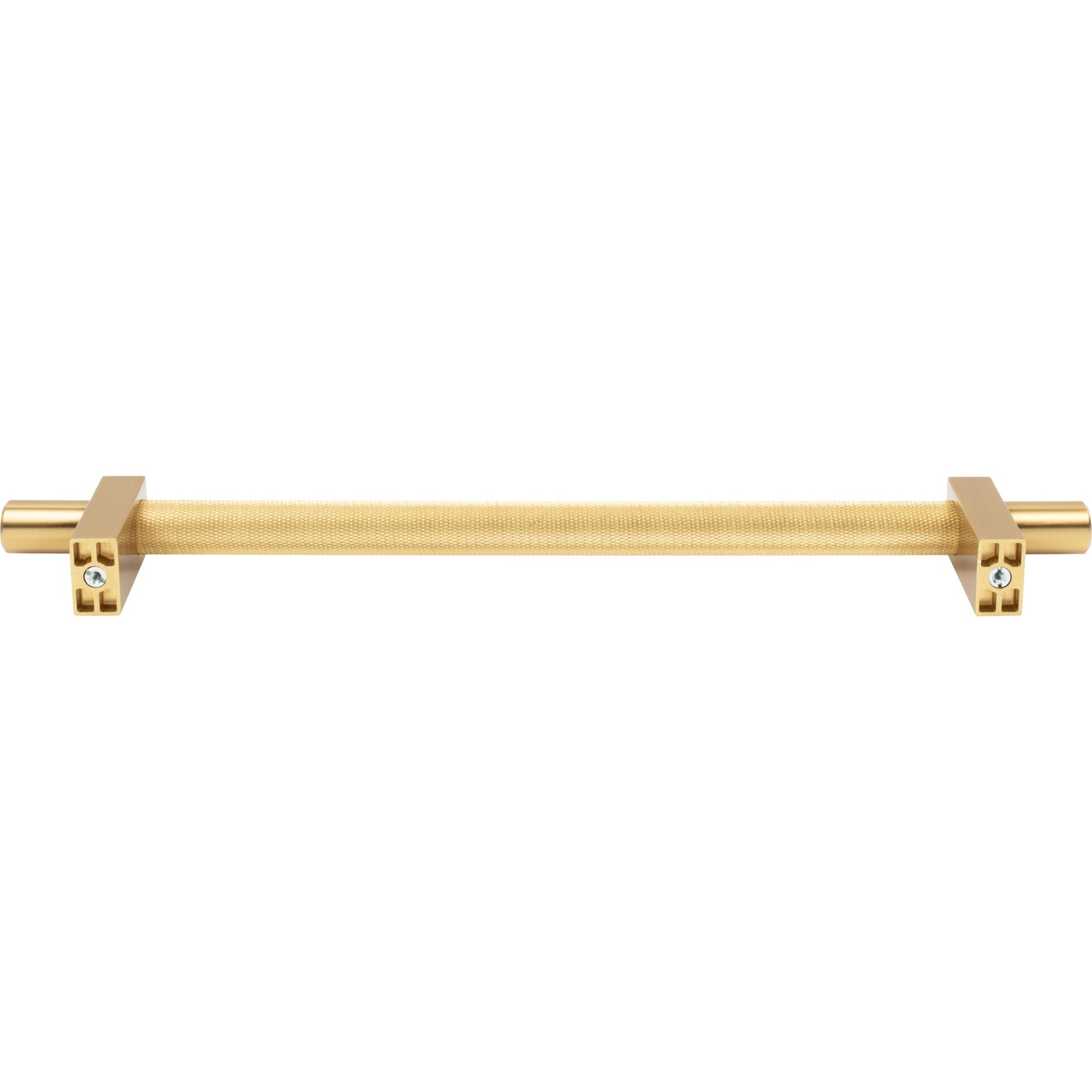 JEFFREY ALEXANDER 598-18BG Larkin Knurled Center 18" Center-to-Center Appliance Pull - Brushed Gold