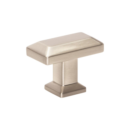 ATLAS A661-BRN Sweetbriar Lane 1 3/8" Length Rectangle Knob - Brushed Nickel