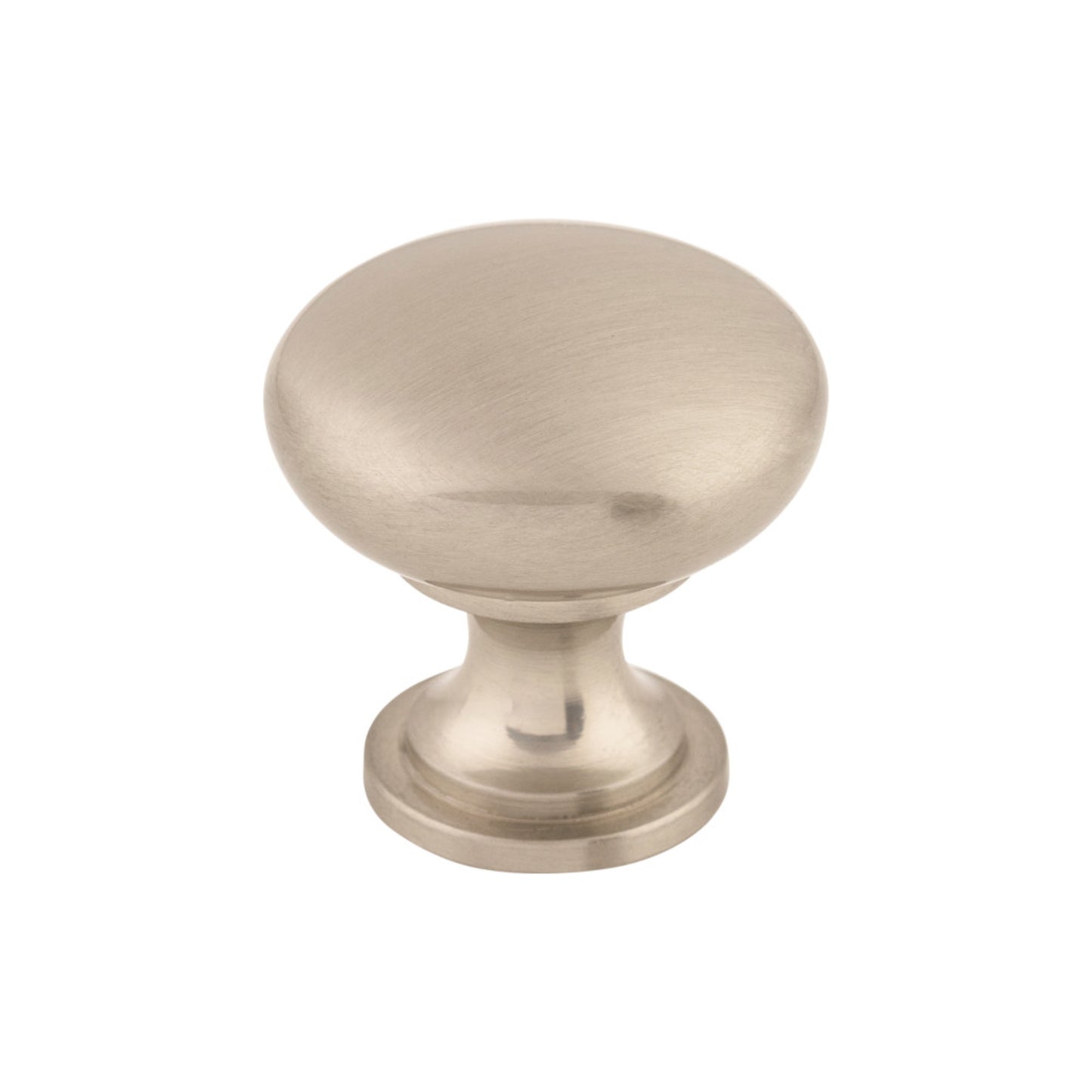 TOP KNOBS M410 Hollow Round 1 3/16" Diameter Round Knob - Brushed Satin Nickel