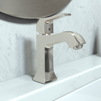 HANSGROHE 31075831 Metris C Single-Hole Faucet 100 with Pop-Up Drain, 1.2 GPM - Polished Nickel
