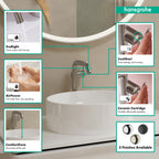HANSGROHE 73372821 Tecturis S Single-Hole Fine 240, 1.2 GPM - Brushed Nickel
