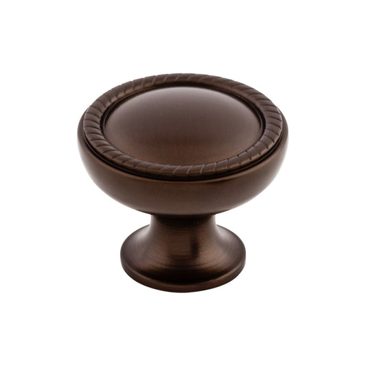 TOP KNOBS M793 Emboss 1 1/4" Diameter Round Knob - Oil Rubbed Bronze