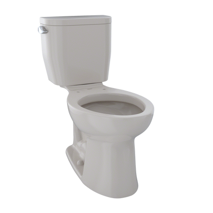 TOTO CST244EF#12 Entrada Two-Piece Elongated 1.28 Gpf Universal Height Toilet - Sedona Beige