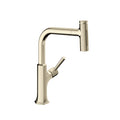 HANSGROHE 04855830 Locarno HighArc Kitchen Faucet, 2-Spray Pull-Out, 1.75 GPM - Polished Nickel