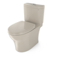 TOTO MS446124CEMFGN#03 Aquia IV Two-Piece Elongated Dual Flush 1.28 and 0.9 GPF Universal Height Toilet with CEFIONTECT , Bone