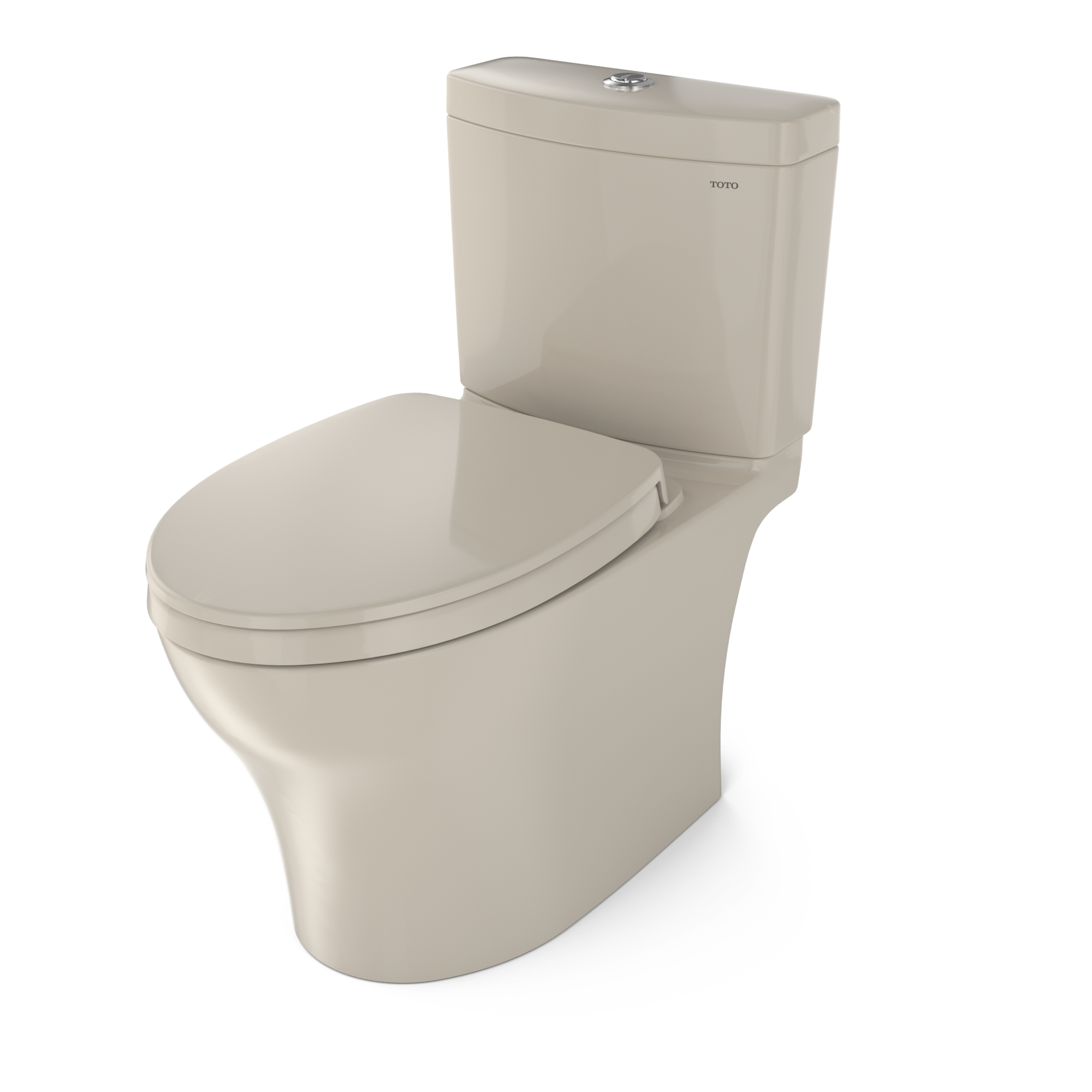 TOTO MS446124CEMGN#03 Aquia Iv Washlet+ Two-Piece Elongated Dual Flush 1.28 And 0.9 Gpf Toilet With Cefiontect - Bone