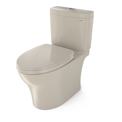 TOTO MS446124CEMFGN#03 Aquia Iv Two-Piece Elongated Dual Flush 1.28 And 0.9 Gpf Universal Height Toilet With Cefiontect - Bone