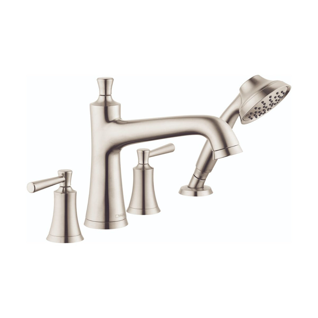 HANSGROHE 04777820 Joleena 4-Hole Roman Tub Set Trim with 1.75 GPM Handshower - Brushed Nickel