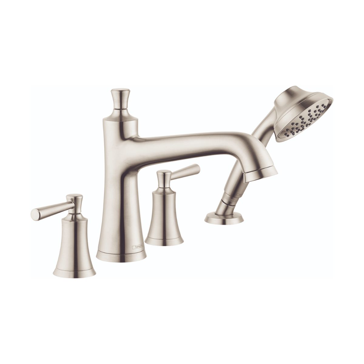 HANSGROHE 04777820 Joleena 4-Hole Roman Tub Set Trim with 1.75 GPM Handshower - Brushed Nickel