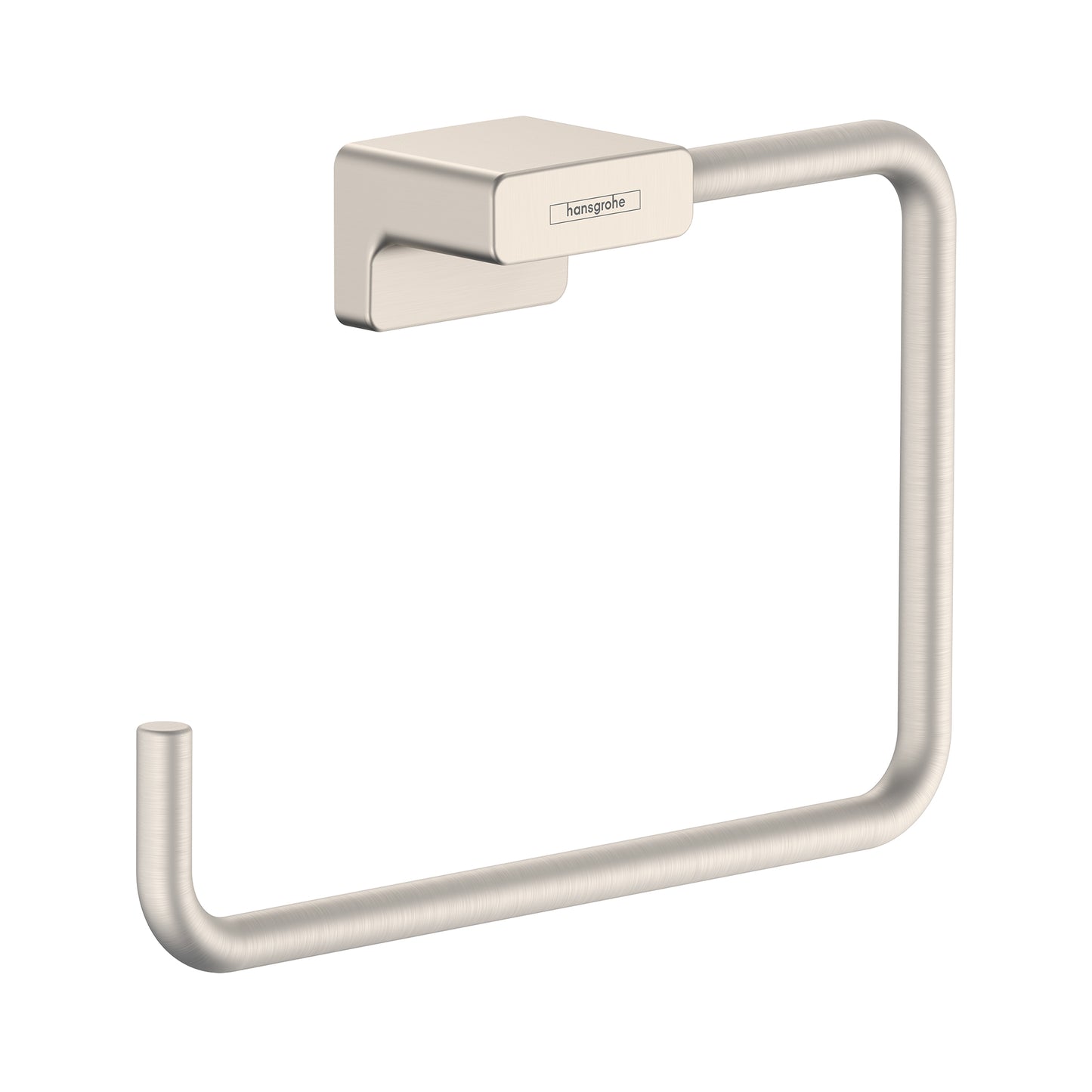 HANSGROHE 41754820 AddStoris Towel Ring in Brushed Nickel