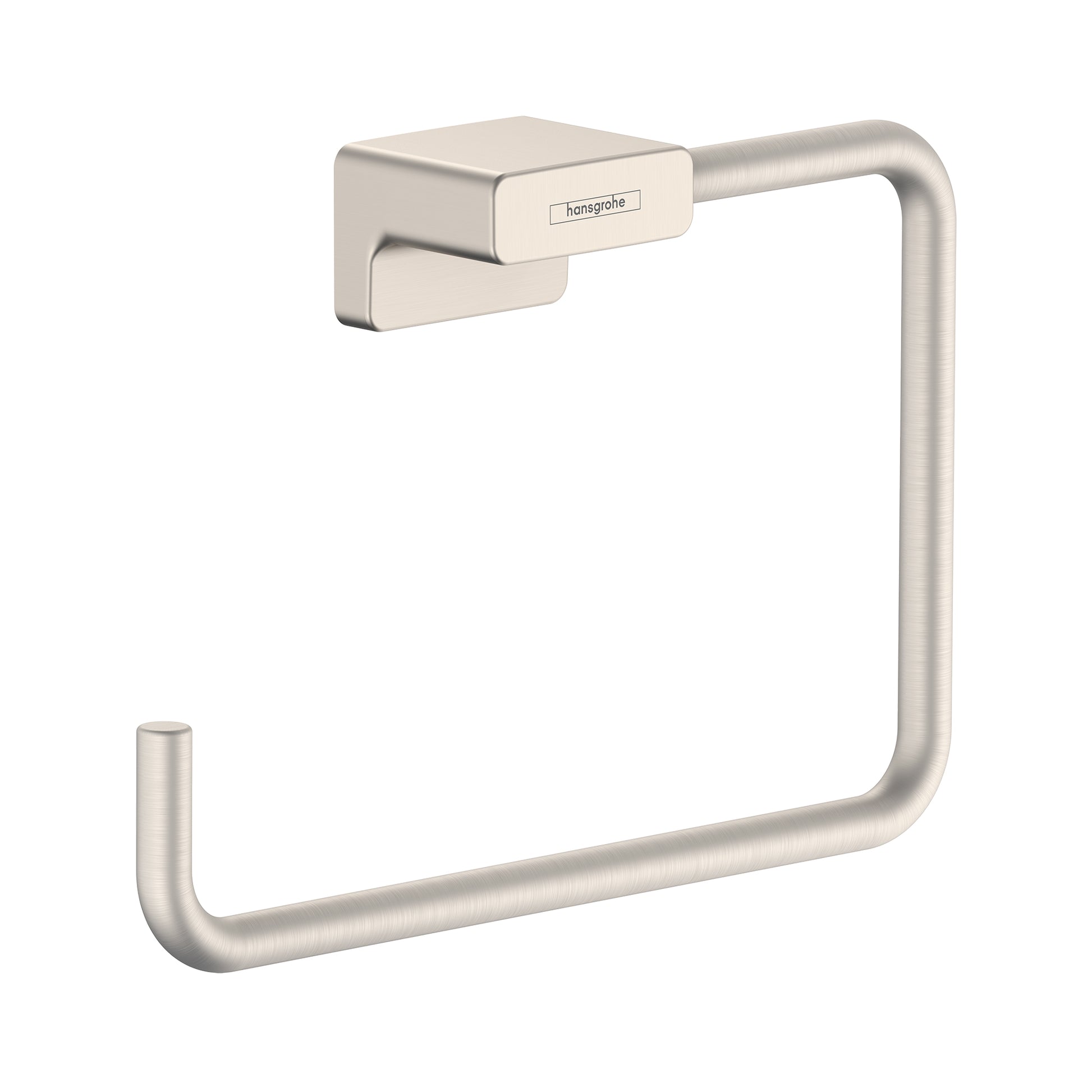 HANSGROHE 41754820 AddStoris Towel Ring in Brushed Nickel