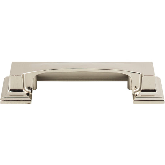 ATLAS 339-PN Sutton Place 3" Center to Center Cup/Bin Pull , Polished Nickel