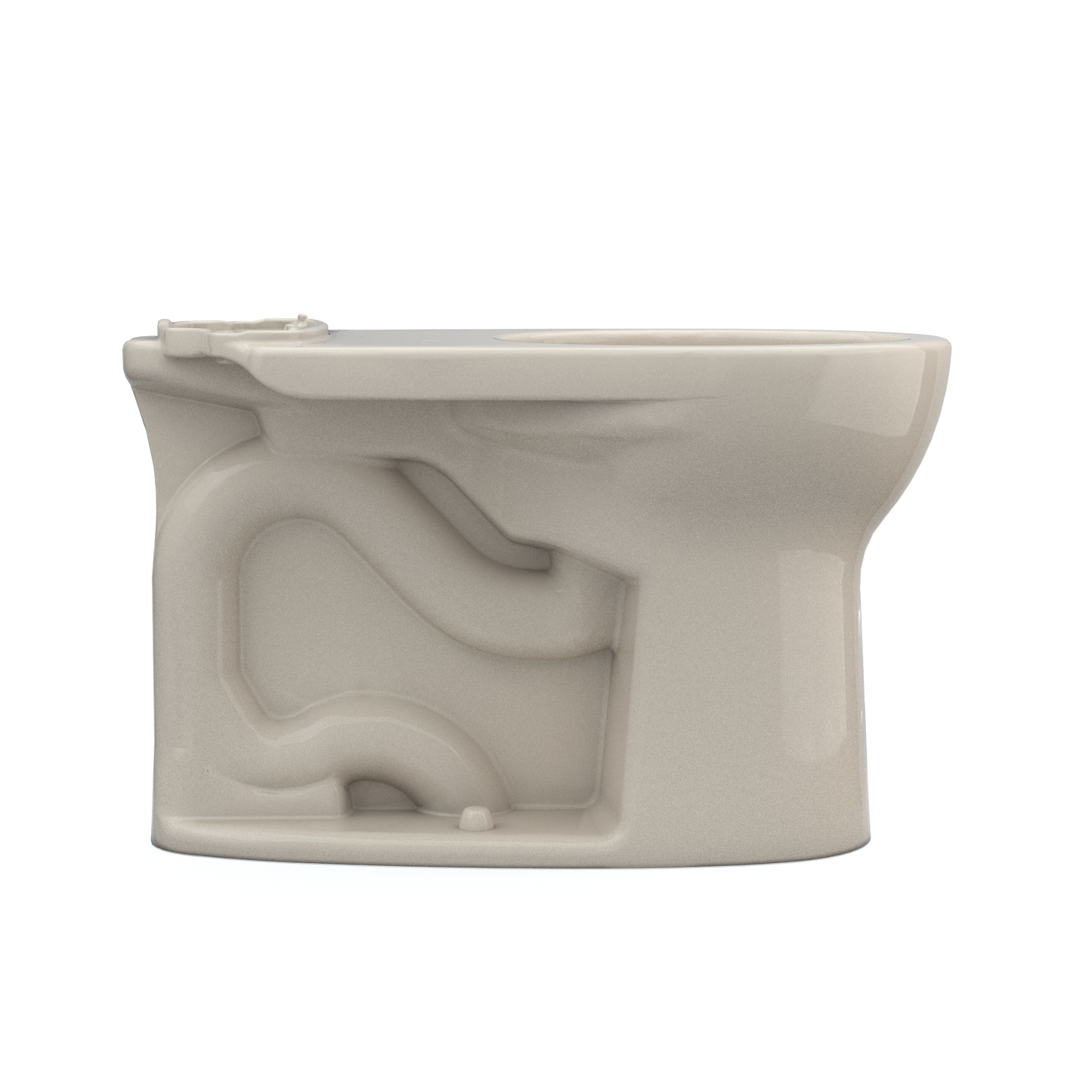 TOTO C775CEFG#03 Drake Round Tornado Flush Toilet Bowl With Cefiontect - Bone