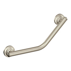 MOEN LRA8716D1GBN Brushed nickel 16" angled grab bar - Brushed Nickel