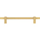 JEFFREY ALEXANDER 698-160BG Larkin Knurled Ends 160 mm Center-to-Center Bar Pull - Brushed Gold