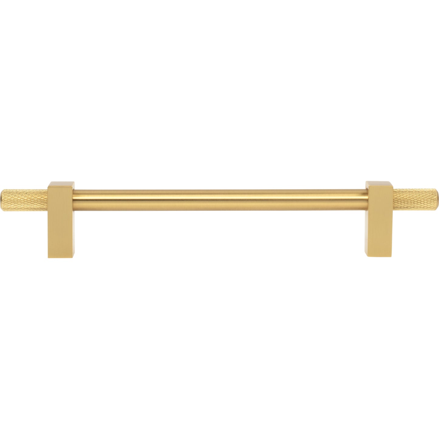 JEFFREY ALEXANDER 698-160BG Larkin Knurled Ends 160 mm Center-to-Center Bar Pull - Brushed Gold