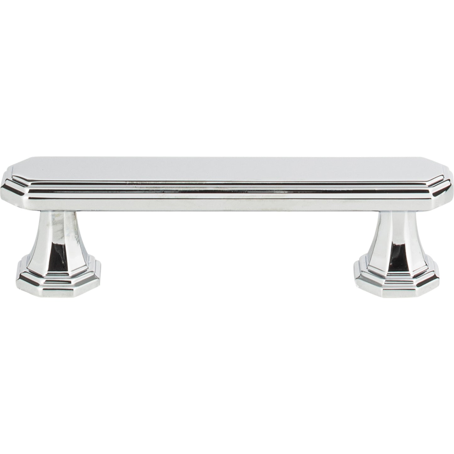 ATLAS 320-CH Dickinson 3" Center to Center Bar Pull - Polished Chrome