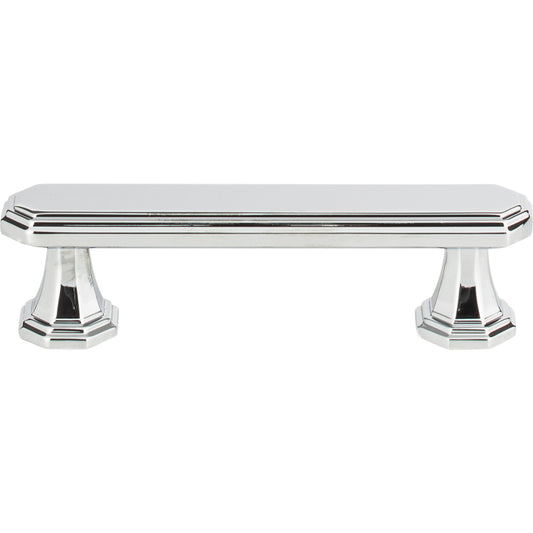 ATLAS 320-CH Dickinson 3" Center to Center Bar Pull - Polished Chrome