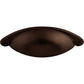 TOP KNOBS M745 Arendal 2 1/2" Center to Center Cup/Bin Pull - Oil Rubbed Bronze