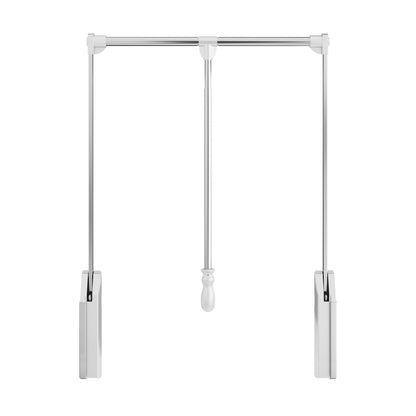 HARDWARE RESOURCES 1523SC-PC Polished Chrome Soft-close Expandable Wardrobe Lift for 25-1/2" - 35" Openings - Polished Chrome