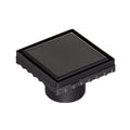 INFINITY DRAIN LS4-2 BK LSD 4 4"x4" LS4 Solid Style Strainer-2" Throat in Matte Black