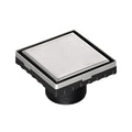 INFINITY DRAIN LS4-2 SS LSD 4 4"x4" LS4 Solid Style Strainer-2" Throat in Satin Stainless Steel