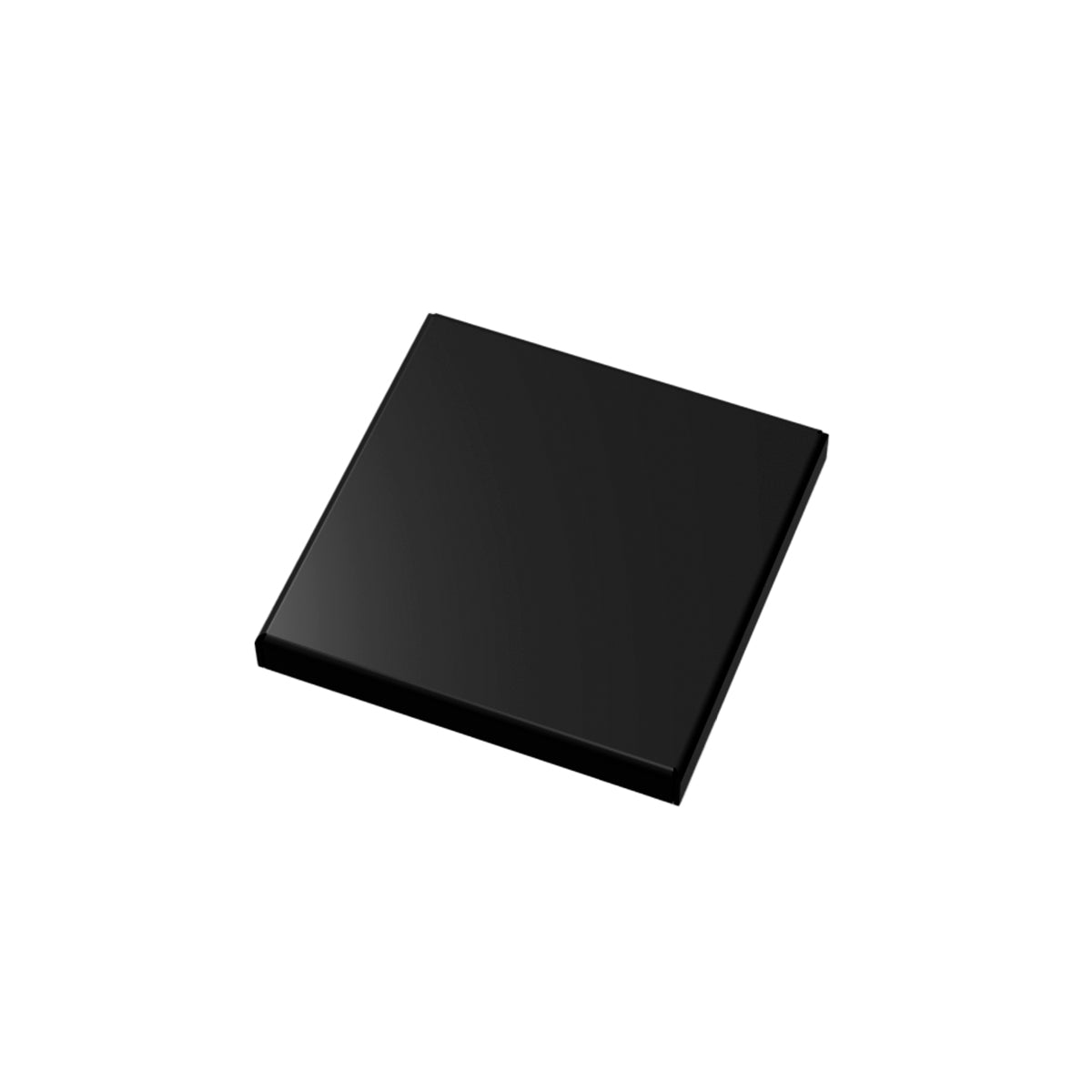 INFINITY DRAIN LS5-2 BK LSD 5 5"x5" LS5 Solid Style Strainer-2" Throat in Matte Black