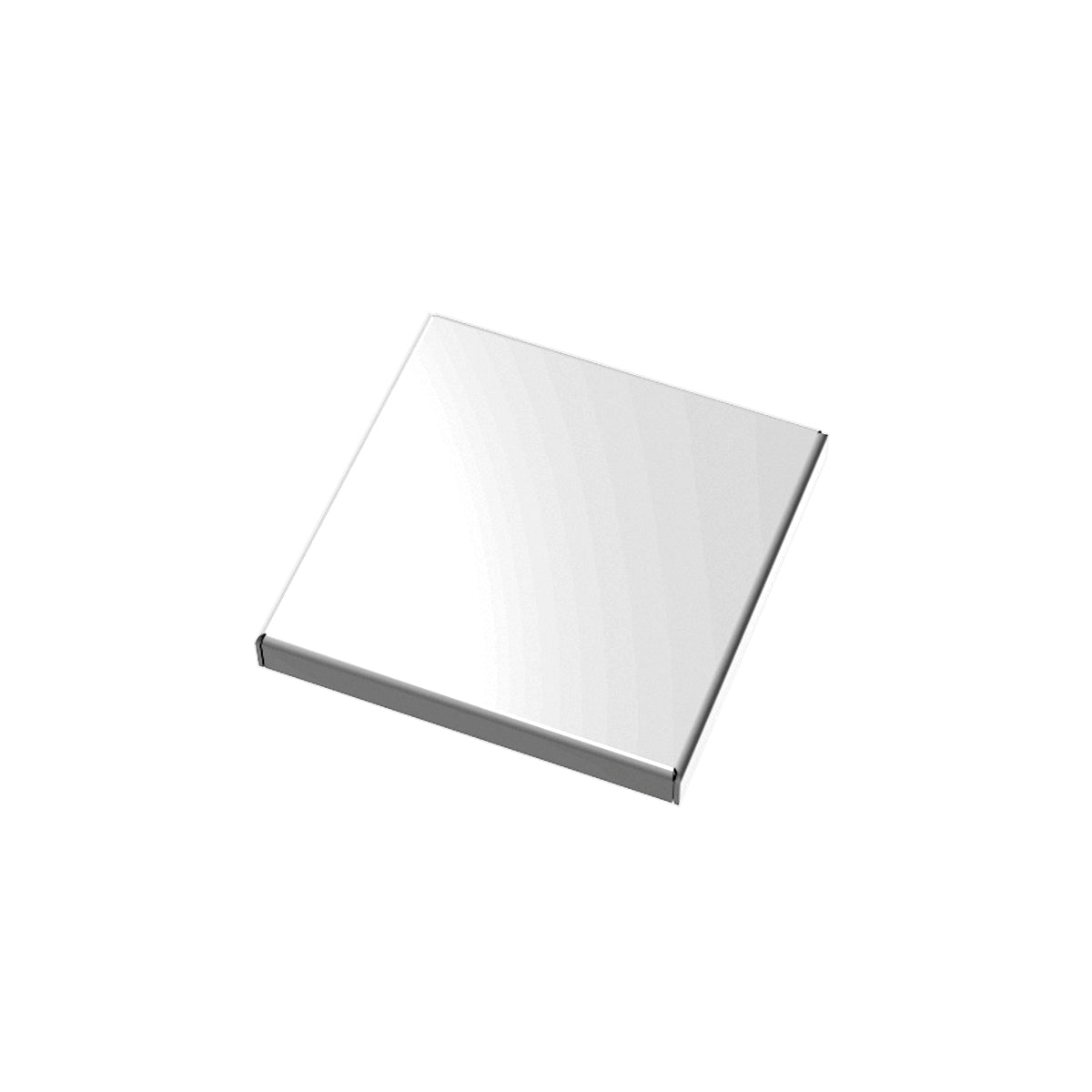 INFINITY DRAIN LS5-2 PS LSD 5 5"x5" LS5 Solid Style Strainer-2" Throat in Polished Stainless Steel