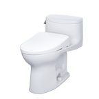 TOTO MW6344726CEFG#01 Washlet+ Supreme Ii One-Piece Elongated 1.28 Gpf Toilet And Washlet+ S7 Contemporary Bidet Seat - Cotton White