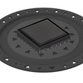 INFINITY DRAIN LSD4 BA BK LSD 4 4" x 4" LSD 4 Solid Style Complete Kit in Matte Black with ABS Bonded Flange, 2", 3" and 4" Outlet